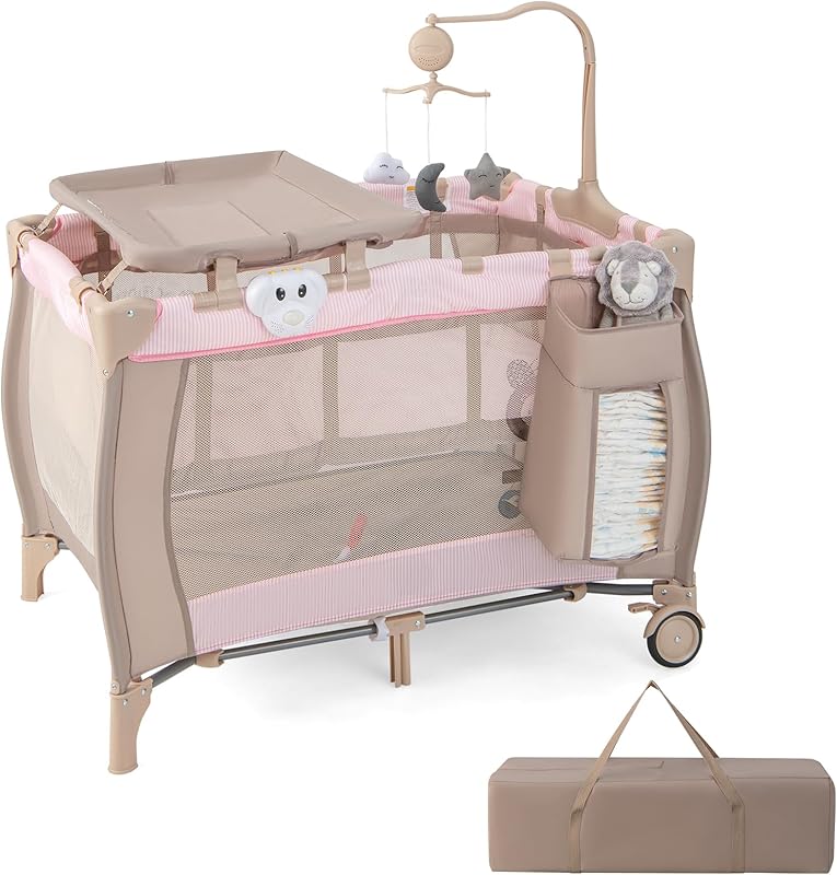 HONEY JOY Convertible Bassinet Changing